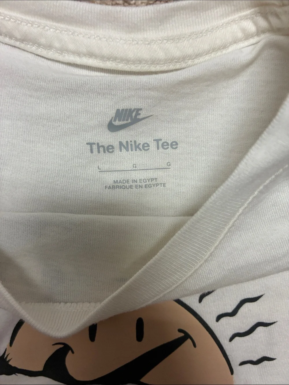 Nike White Kids Sunset Palm Graphic Tee